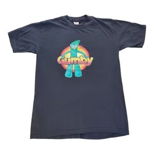 Vintage‎ Signal Gumby T-shirt Black Single Stitch 70s-80s Men's Medium (38-40)